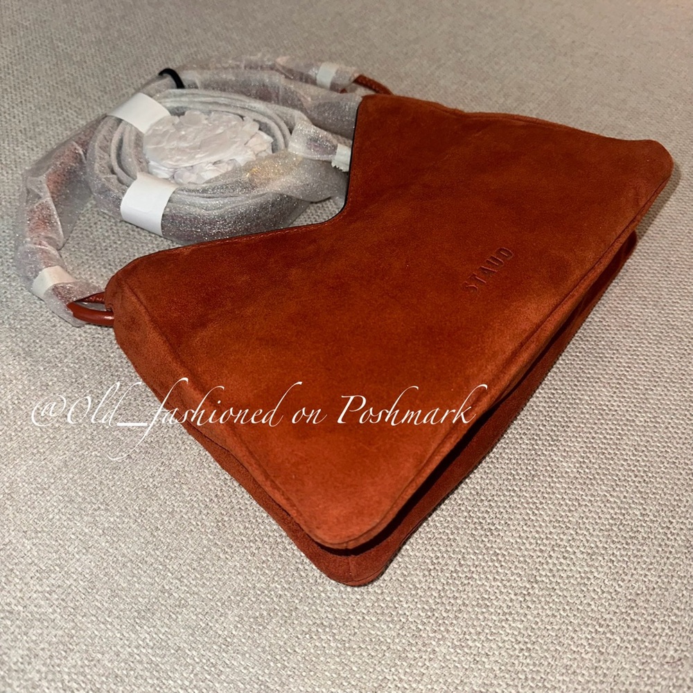 STAUD Suede Valerie Bag - Auburn - Price Firm - Picture 11 of 16